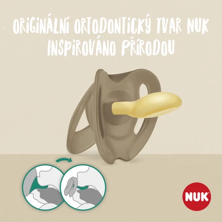 Nuk for NATURE латексна соска 6-18м. КОРОБКА червона 2 шт: ціни та характеристики