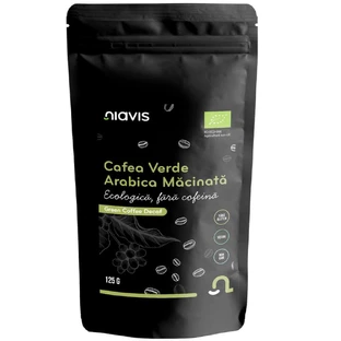 Арабика Зеленый кофе молотый Арабика без кофеина Органик, 125 г, Niavis