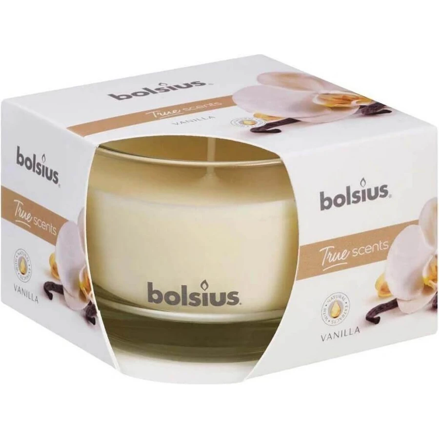 Bolsius Aromatic 2.0 Glass 80x50mm Vanilla, ароматическая свеча 1×1 шт, ароматическая свеча: цены и характеристики