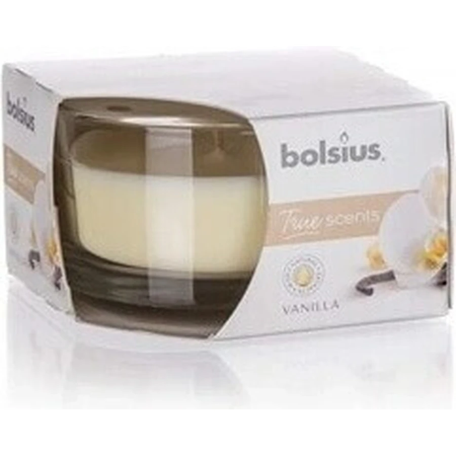 Bolsius Aromatic 2.0 Glass 80x50mm Vanilla, ароматическая свеча 1×1 шт, ароматическая свеча: цены и характеристики