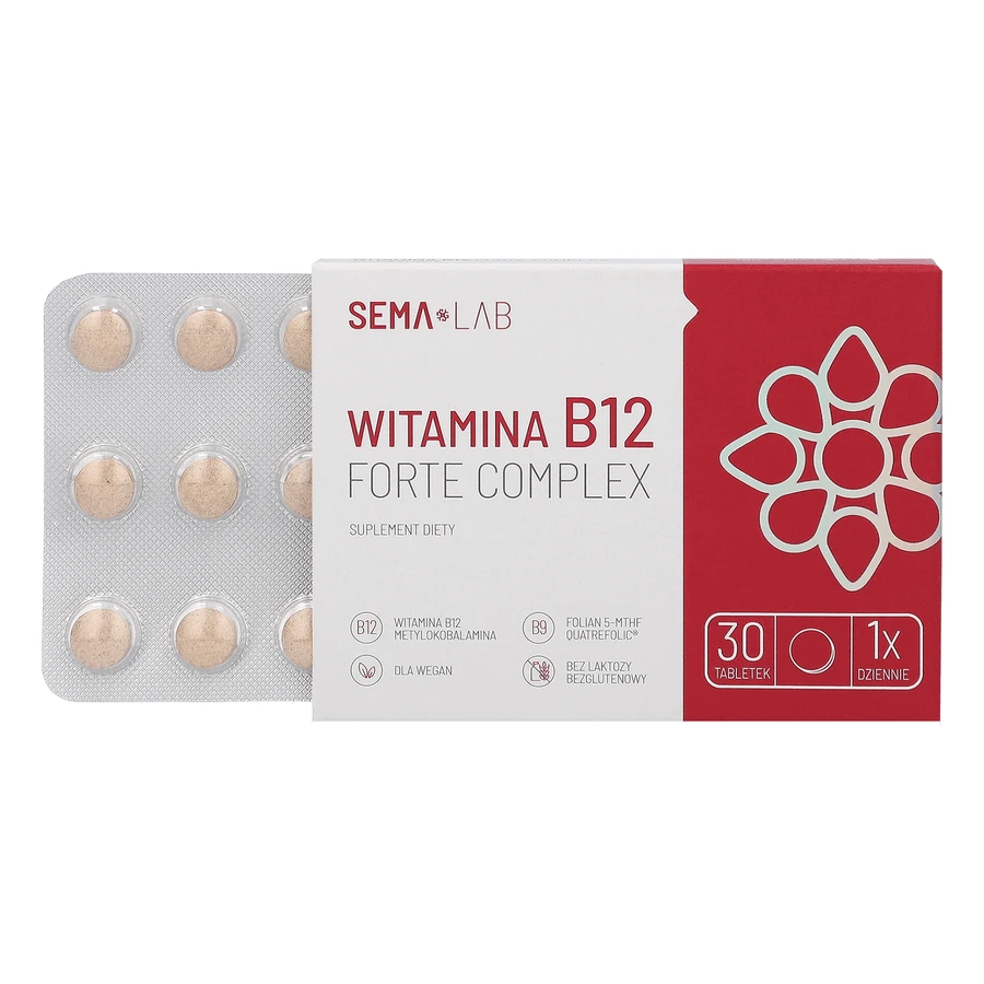 SEMA Lab Витамин B12 Форте Комплекс, 30 таблеток в пленочной оболочке: цены и характеристики