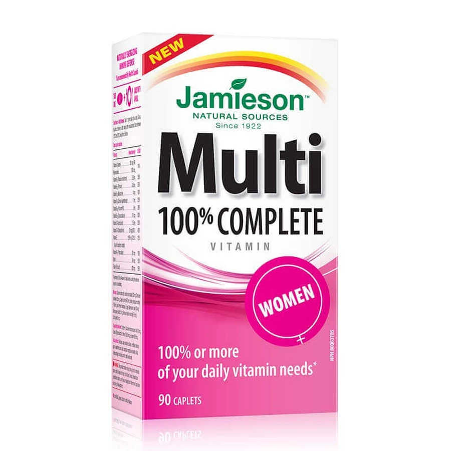 Multi 100% Complete для женщин, 90 капсул, Jamieson: цены и характеристики