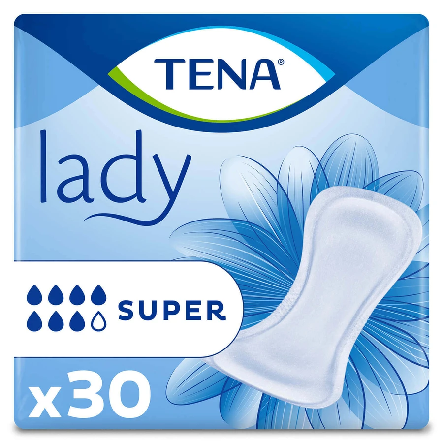 Набор Tena Lady, специальные гигиенические салфетки, Super, 2 x 30 шт + ProSkin Pants Normal chonic трусы, размер M и L, 2 образца: цены и характеристики