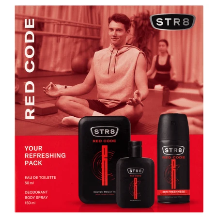 Набор STR8 Red Code, туалетная вода, 50 мл + дезодорант-спрей, 150 мл: цены и характеристики