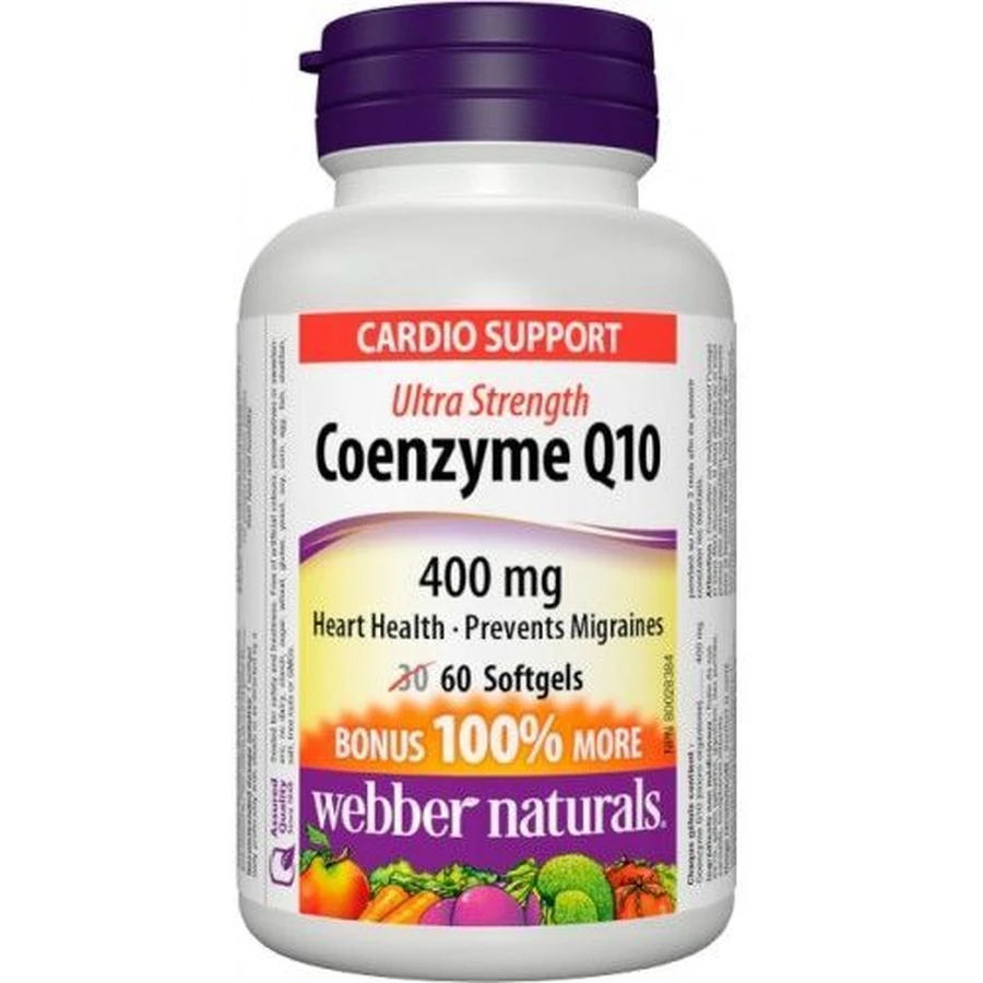 Webber Naturals Коензим Q10 EXTRA FORTE 60 капсул: ціни та характеристики