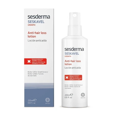 Набір Sesderma Seskavel, шампунь проти втрати воску, 200 мл + воскова емульсія, 200 мл: ціни та характеристики