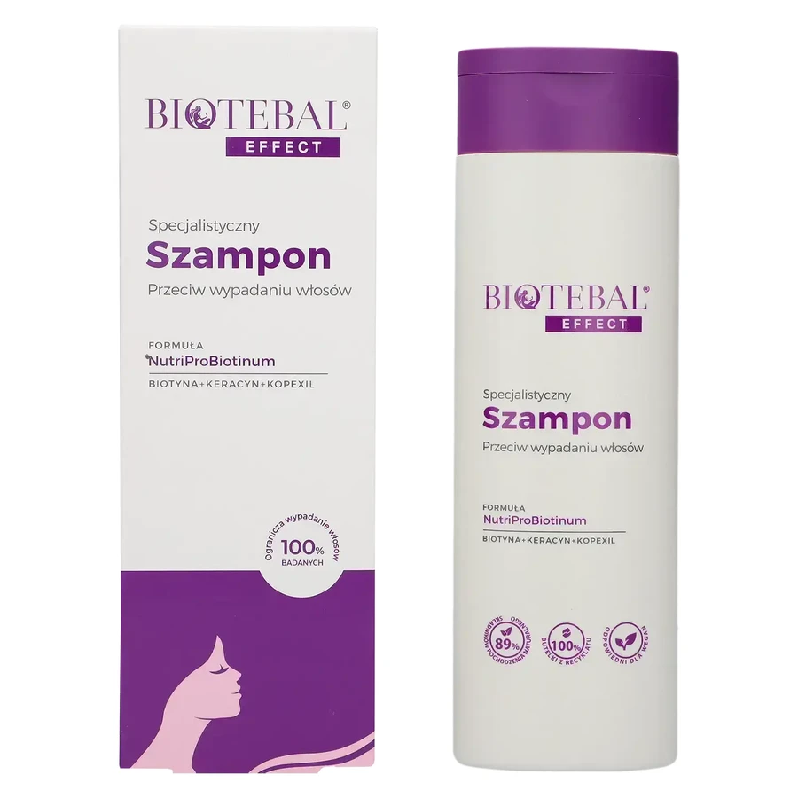 Biotebal Effect Спеціалізований шампунь проти випадіння волосся, 200 мл: ціни та характеристики
