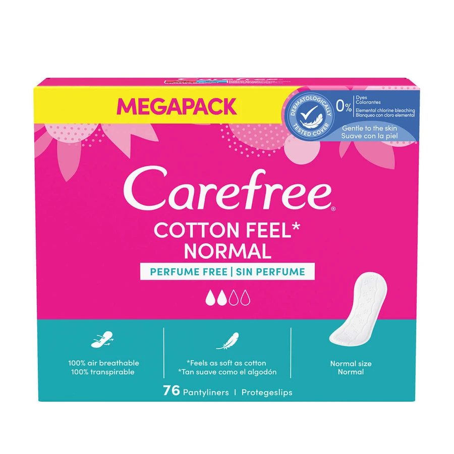 Гигиенические прокладки Carefree Cotton Unscented, 76 шт.: цены и характеристики