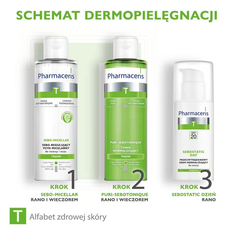 Pharmaceris T Sebostatic Anti-Acne Матирующий и нормализующий крем для лица SPF 20 50 мл: цены и характеристики