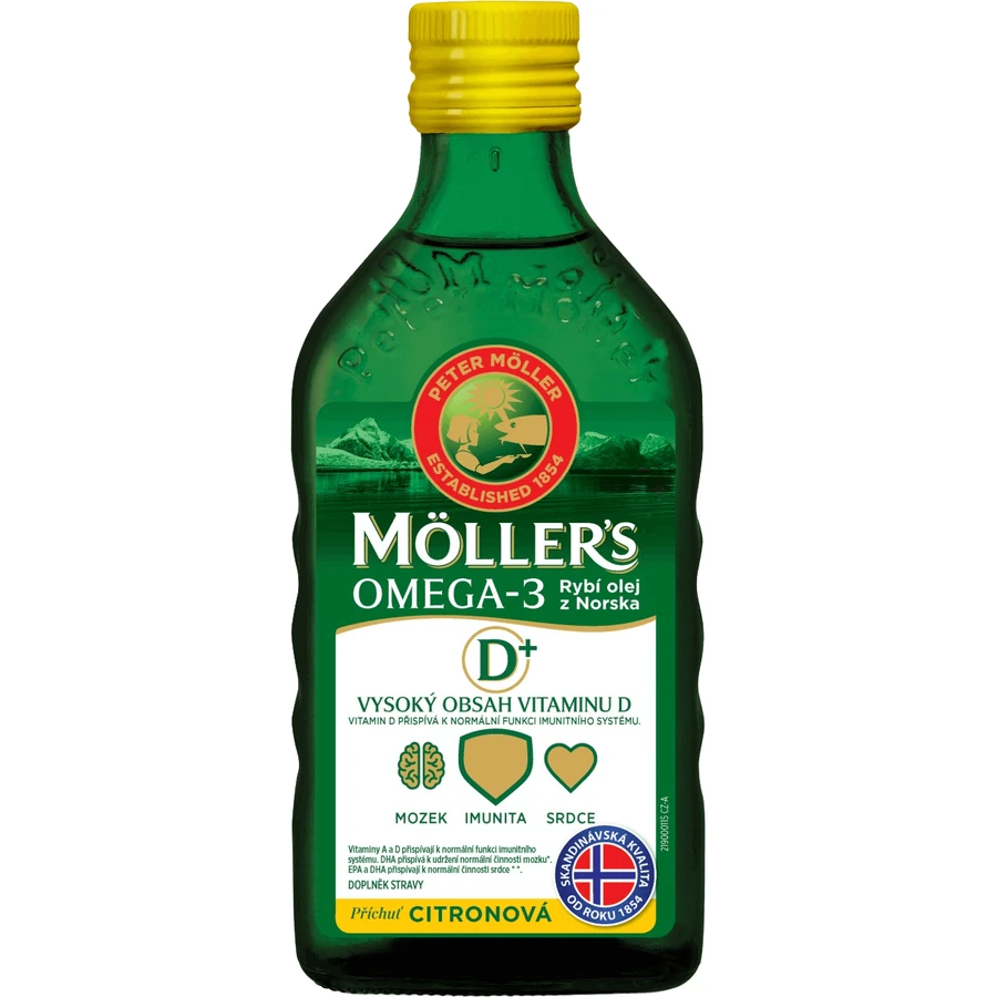Möllers Omega 3 FISH OIL adults 50+ Lemon flavour 250 ml: цены и характеристики