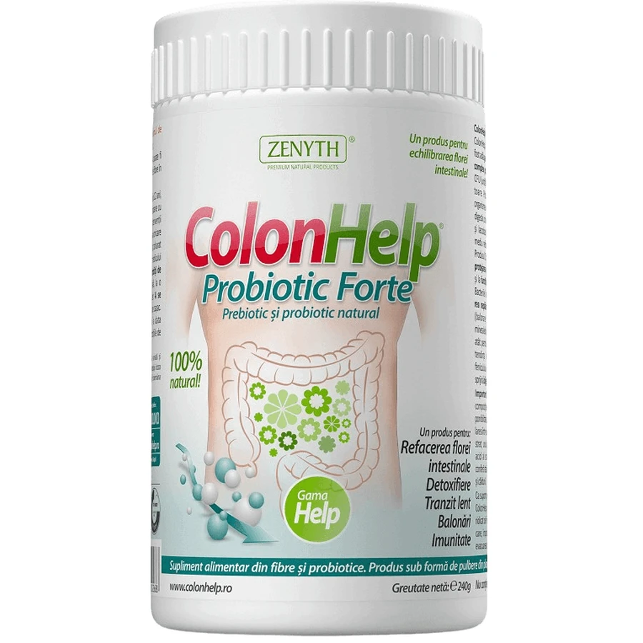 Колон Хелп Пробіотик Форте Zenyth Colon Help Probiotic Forte, 240 г: ціни та характеристики