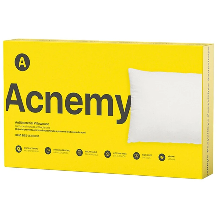 Антибактеріальна наволочка Acnemy King Size, 45х90 см: ціни та характеристики