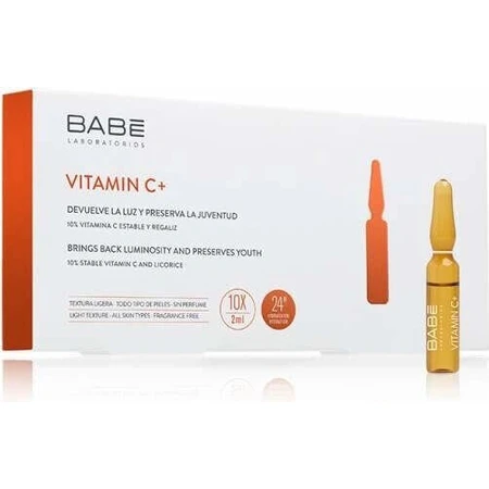 BABÉ VITAMIN C+ AMPULK SOLUTION 10×2 мл, антиоксидантная восстанавливающая сыворотка: цены и характеристики