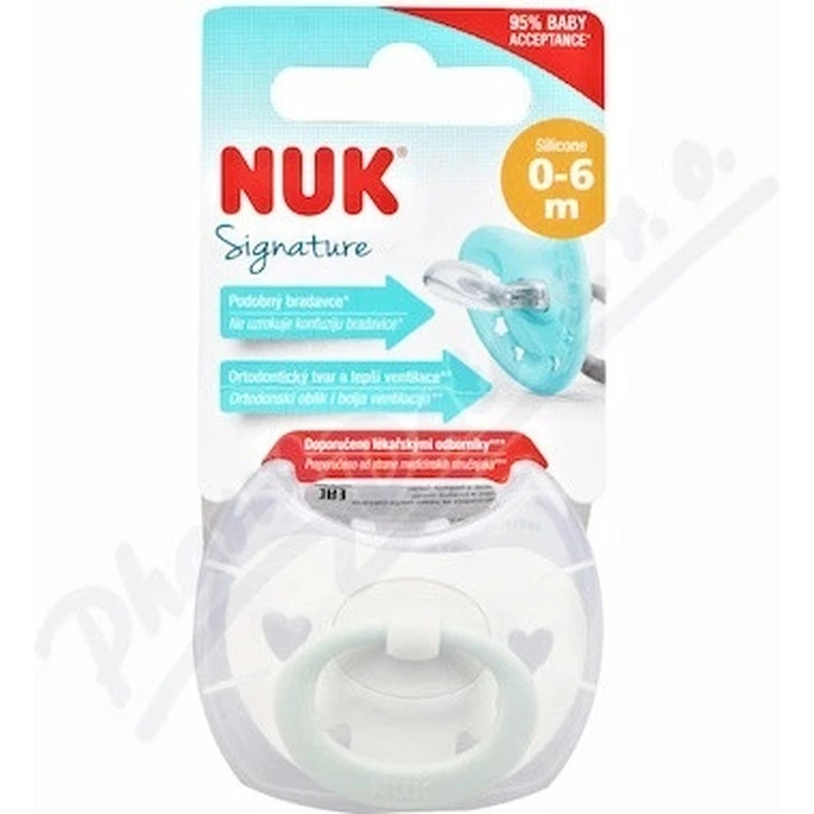 NUK Signature Soother 0-6 м. КОРОБОЧКА 1×1 шт, пустушка: ціни та характеристики