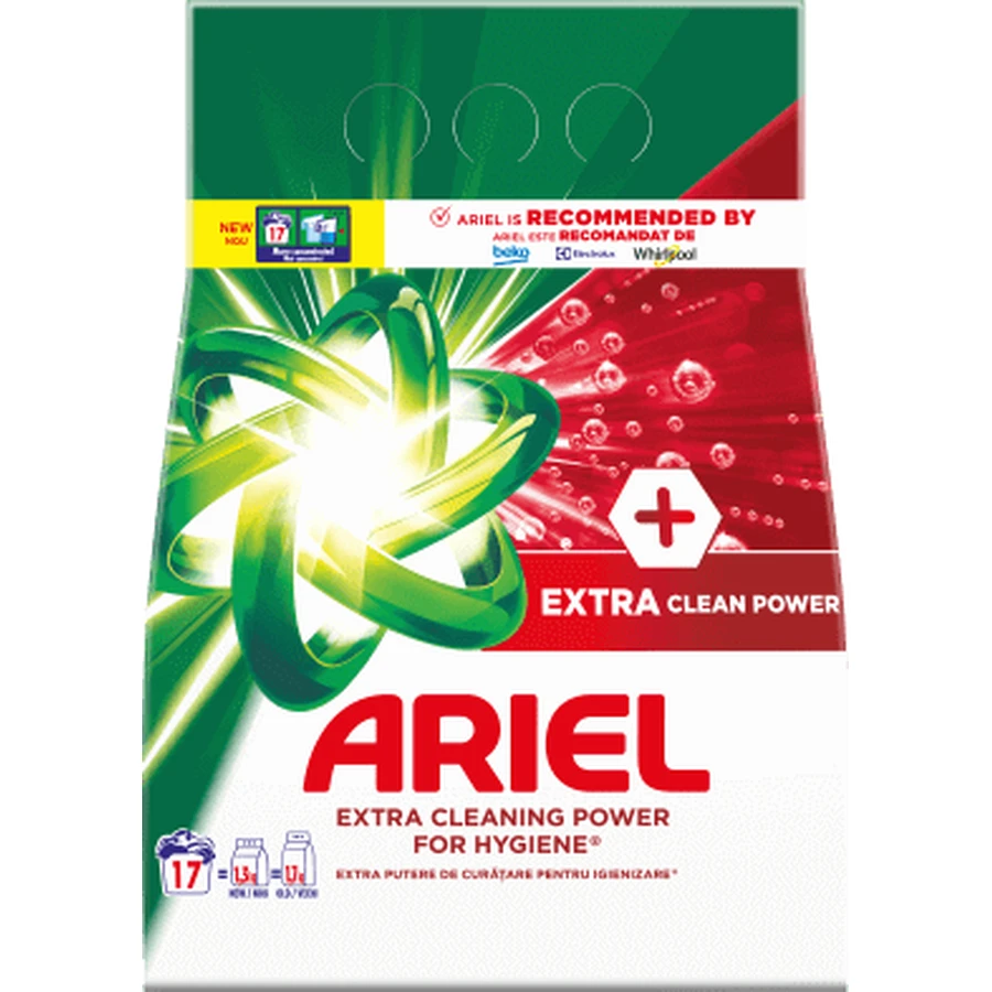 Ariel Extra Clean Power 17 splri, 1,27 кг: ціни та характеристики
