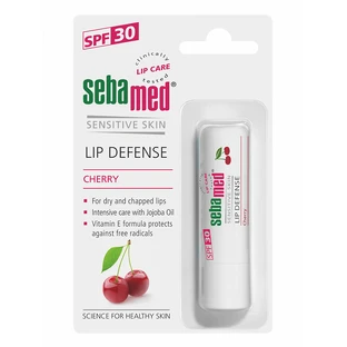 Дерматологічний бальзам для губ з SPF 30 Вишня, 4,8 г, Sebamed