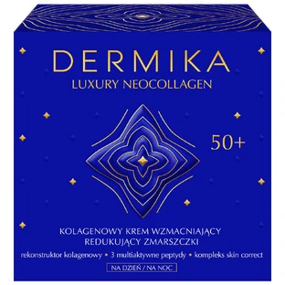 Dermika Luxury Neocollagen Зміцнюючий денний та нічний крем 50+, 50 мл