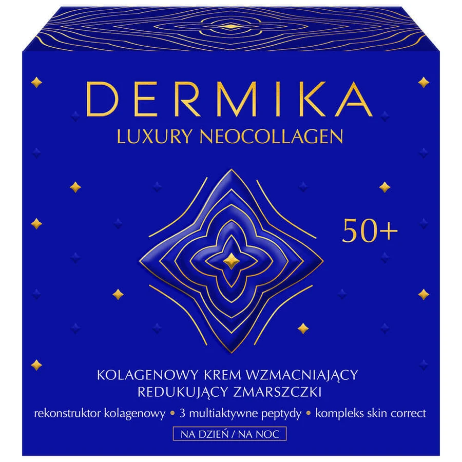 Dermika Luxury Neocollagen Зміцнюючий денний та нічний крем 50+, 50 мл: ціни та характеристики