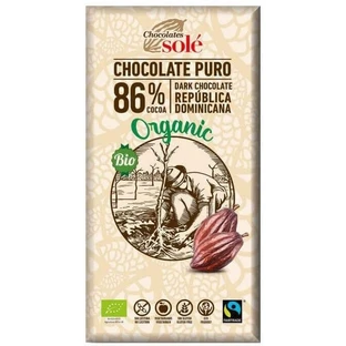 Шоколад Pronat 86% какао, органический, черный, 100 г
