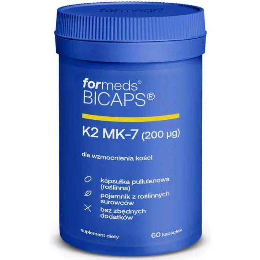 Витамин К2 МК-7 200 мкг Formeds Bicaps Vitamina K2 MK-7, 60 капсул: цены и характеристики