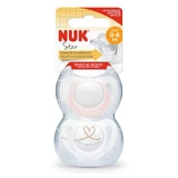 Пустышка силиконовая Star Pink, 2 штуки, 0 - 6 месяцев, Nuk
