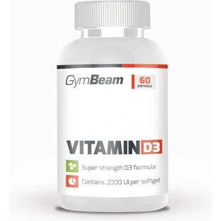 Gymbeam вітамін d3 2000 МО без смаку 120cps 1×120 капсул без смаку