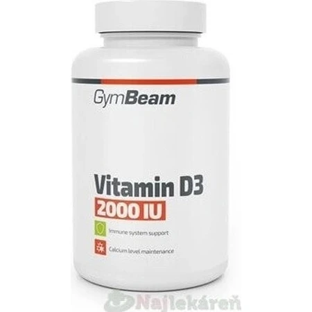 Gymbeam вітамін d3 2000 МО без смаку 120cps 1×120 капсул без смаку: ціни та характеристики