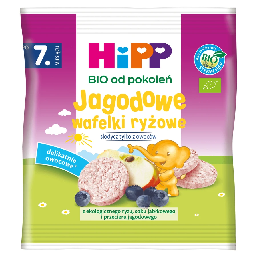 HiPP Рисовые хрустящие вафли Bio, ягодные, после 7 месяцев, 30 г: цены и характеристики