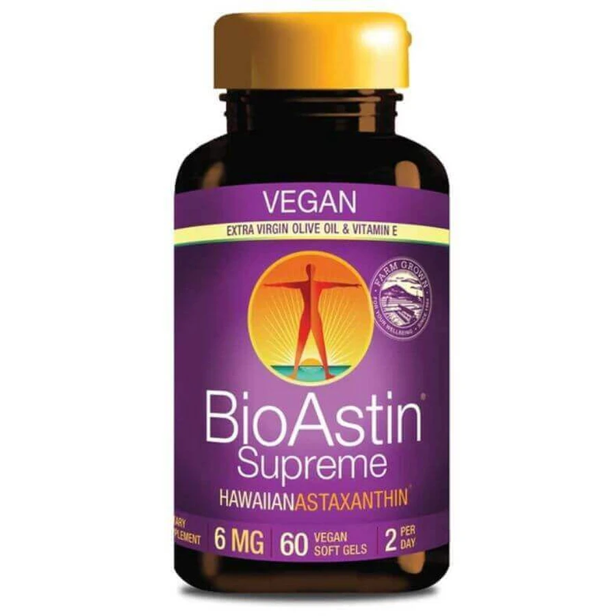 BioAstin® Supreme 6 мг астаксантина 60 капсул vege: цены и характеристики