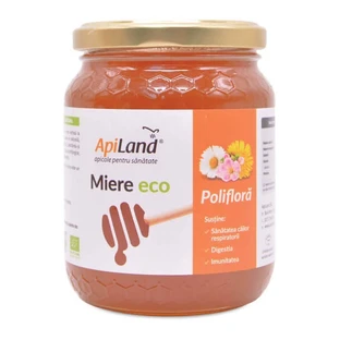 Мед еко поліфлора, 500 г, Apiland