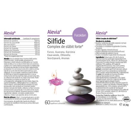 Комплекс для схуднення Alevia Silfide plus Fucoidan, 60 таблеток: ціни та характеристики