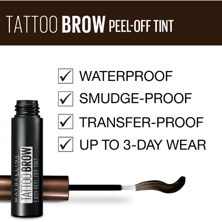 Maybelline New York Brow Tattoo Medium Brown полуперманентный цвет для обоих 02, 4,6 г: цены и характеристики