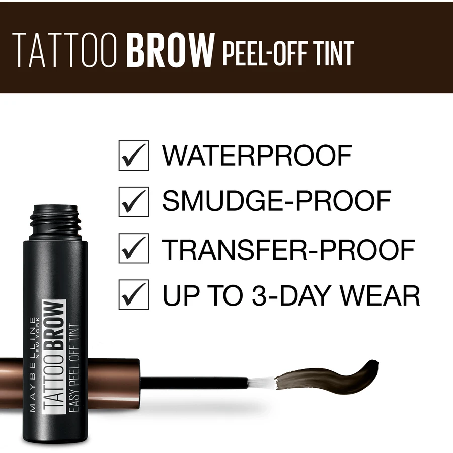 Maybelline New York Brow Tattoo Medium Brown полуперманентный цвет для обоих 02, 4,6 г: цены и характеристики