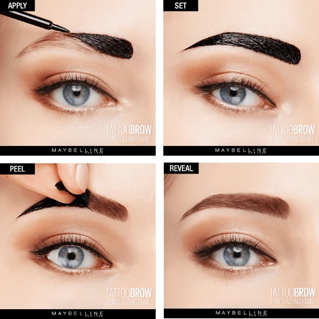 Maybelline New York Brow Tattoo Medium Brown полуперманентный цвет для обоих 02, 4,6 г: цены и характеристики