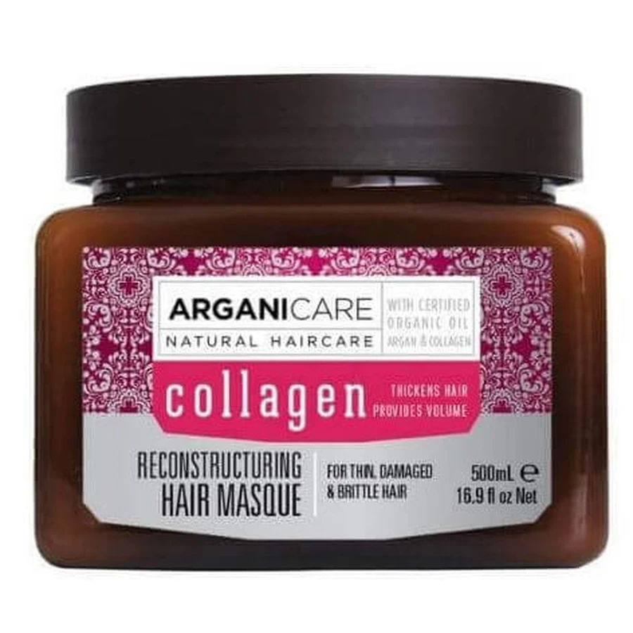 Маска для волосся Arganicare Collagen regenerating mask, відновлювальна, 500 мл: ціни та характеристики