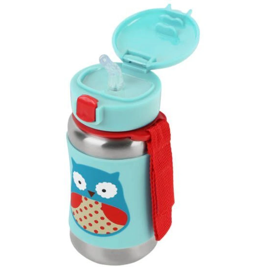 Пляшка для води Skip Hop Zoo з нержавіючої сталі - Sovika 12м+ 350 мл: ціни та характеристики