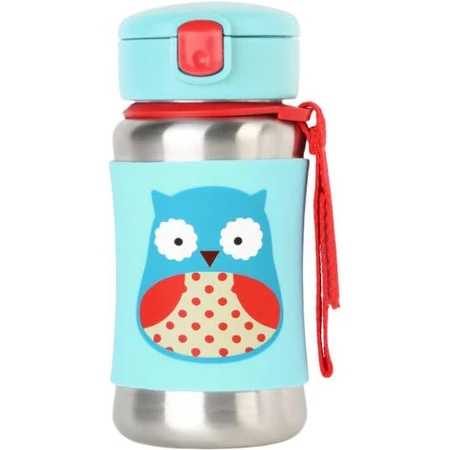 Пляшка для води Skip Hop Zoo з нержавіючої сталі - Sovika 12м+ 350 мл: ціни та характеристики