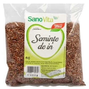 Насіння льону, 300 г, Sanovita