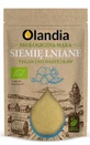 Органическое обезжиренное молотое льняное семя 400 г Olandia