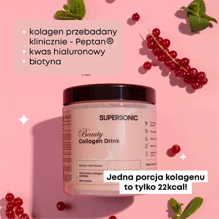 Колагеновий напій Supersonic Beauty, смородиново-міта, 185 г: ціни та характеристики