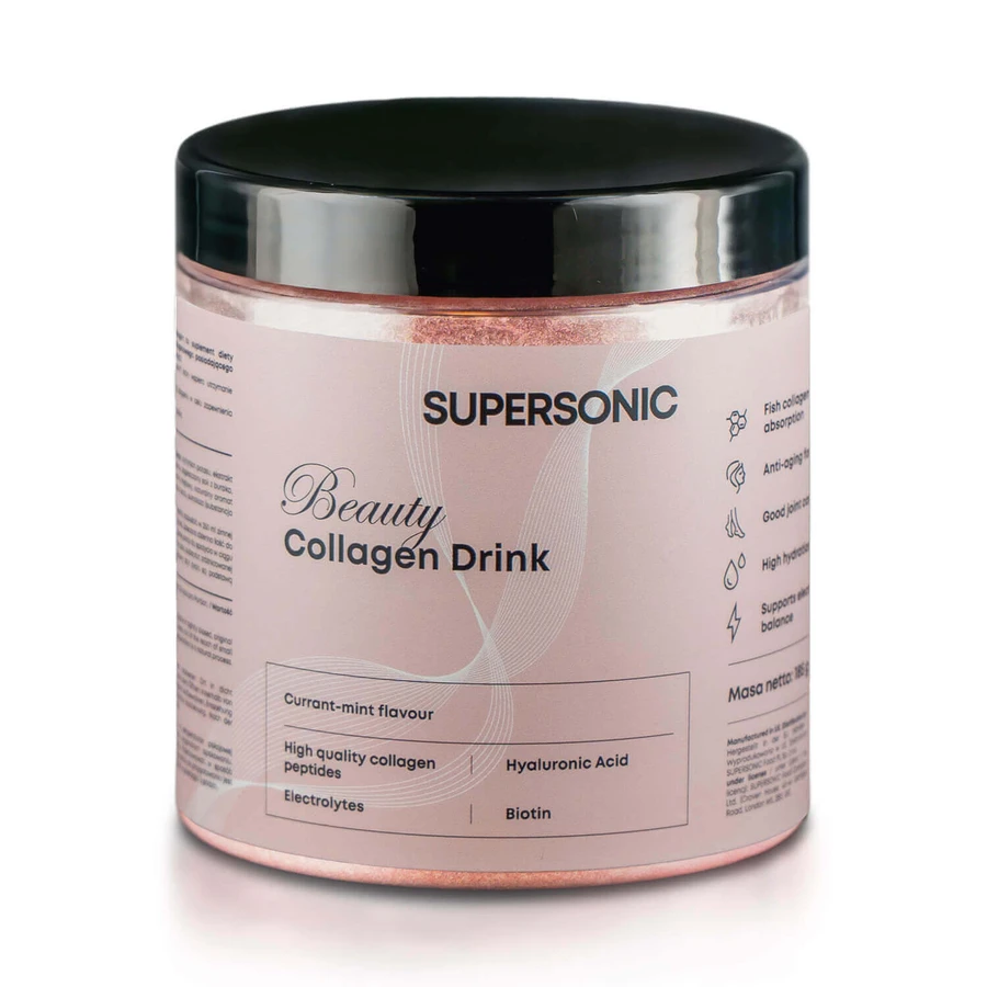 Колагеновий напій Supersonic Beauty, смородиново-міта, 185 г: ціни та характеристики