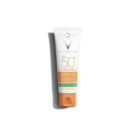 Vichy Capital Soleil 3 в 1 Антитенирующий матирующий крем с SPF 50+, 50 мл: цены и характеристики