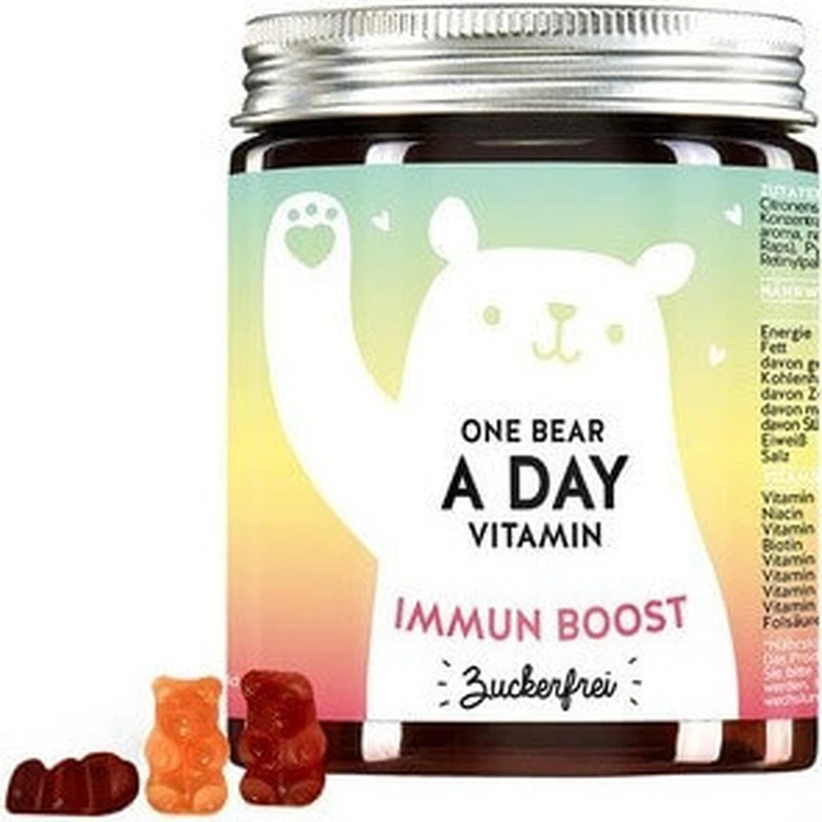 Bears With Benefits One Bear a Day витамины для поддержки иммунитета без сахара 1×90 шт, пищевая добавка для поддержки иммунитета в виде жевательных конфет: цены и характеристики
