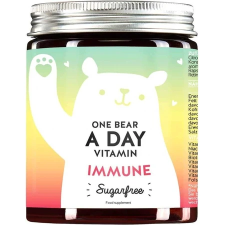 Bears With Benefits One Bear a Day витамины для поддержки иммунитета без сахара 1×90 шт, пищевая добавка для поддержки иммунитета в виде жевательных конфет: цены и характеристики