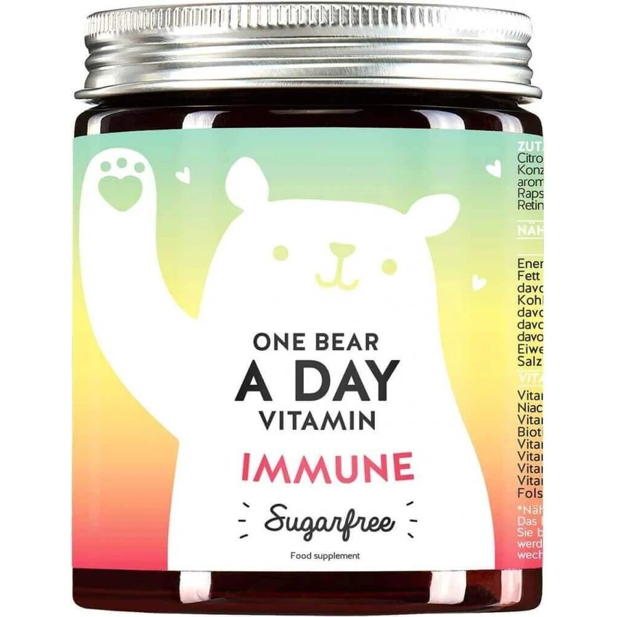Bears With Benefits One Bear a Day витамины для поддержки иммунитета без сахара 1×90 шт, пищевая добавка для поддержки иммунитета в виде жевательных конфет: цены и характеристики