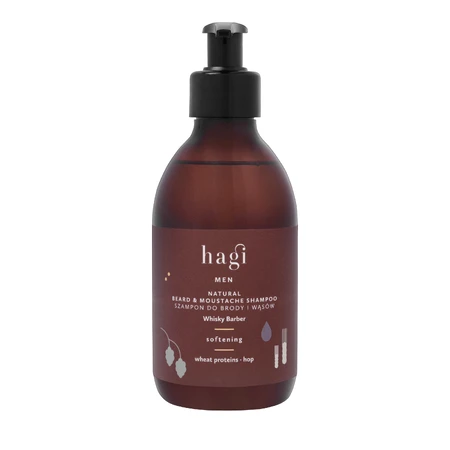 Hagi Men Whisky Barber, натуральный шампунь для бороды и волос, смягчающий, 300 мл: цены и характеристики