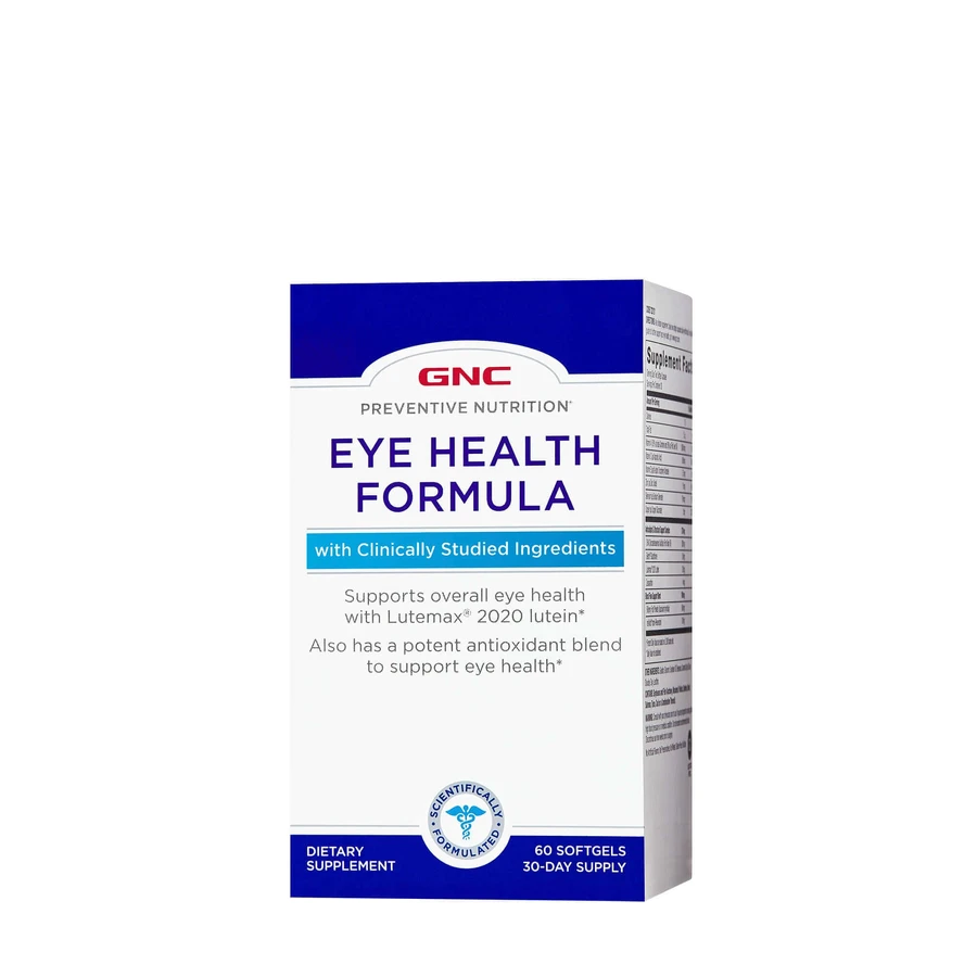 Gnc Preventive Nutrition Eye Health, Формула здоровья глаз, 60 капсул: цены и характеристики