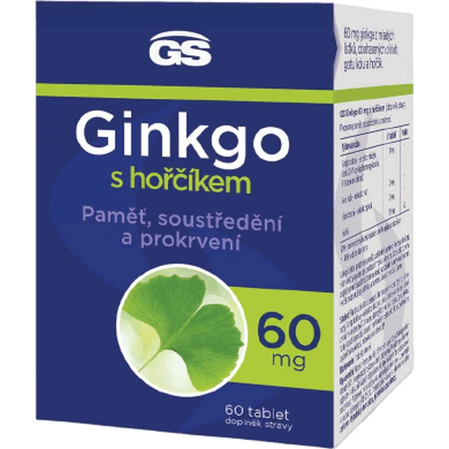 GS GS Гинкго 60 мг с магнием, 60 таблеток: цены и характеристики