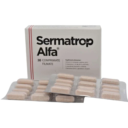 Серматроп Альфа Laboratoire d'Innovation Vegetale Sermatrop Alfa, 30 таблеток: ціни та характеристики