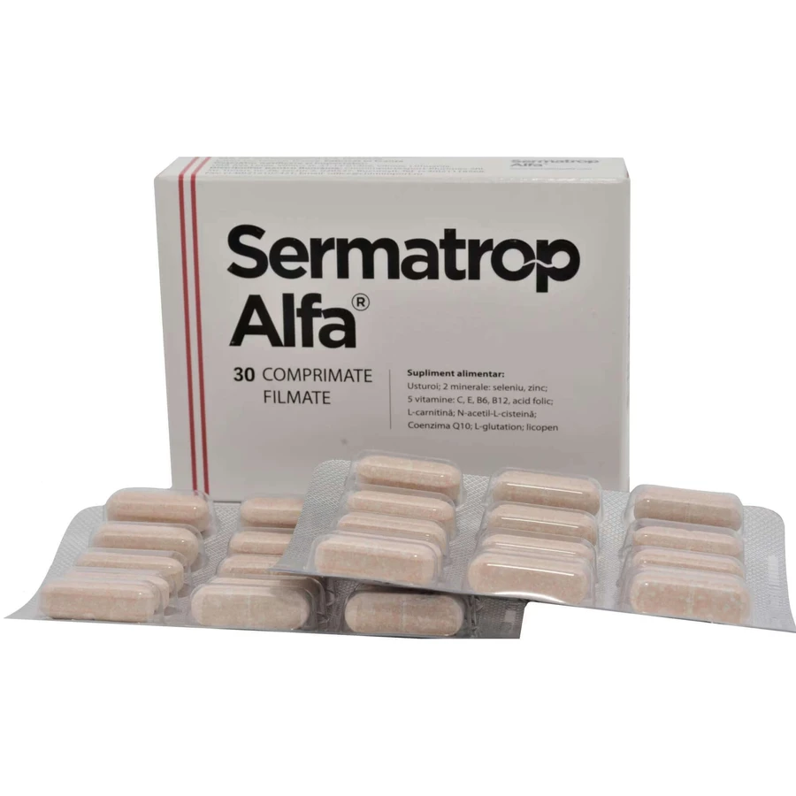 Серматроп Альфа Laboratoire d'Innovation Vegetale Sermatrop Alfa, 30 таблеток: ціни та характеристики